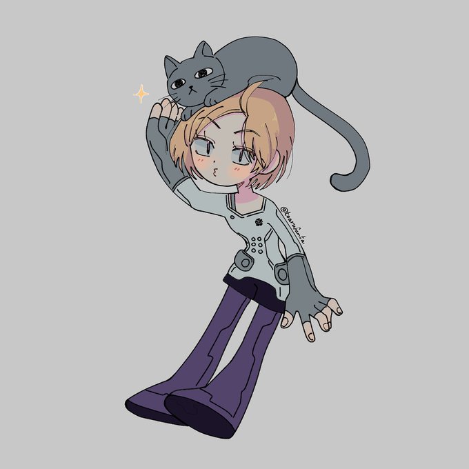 「cat on head pants」 illustration images(Latest)