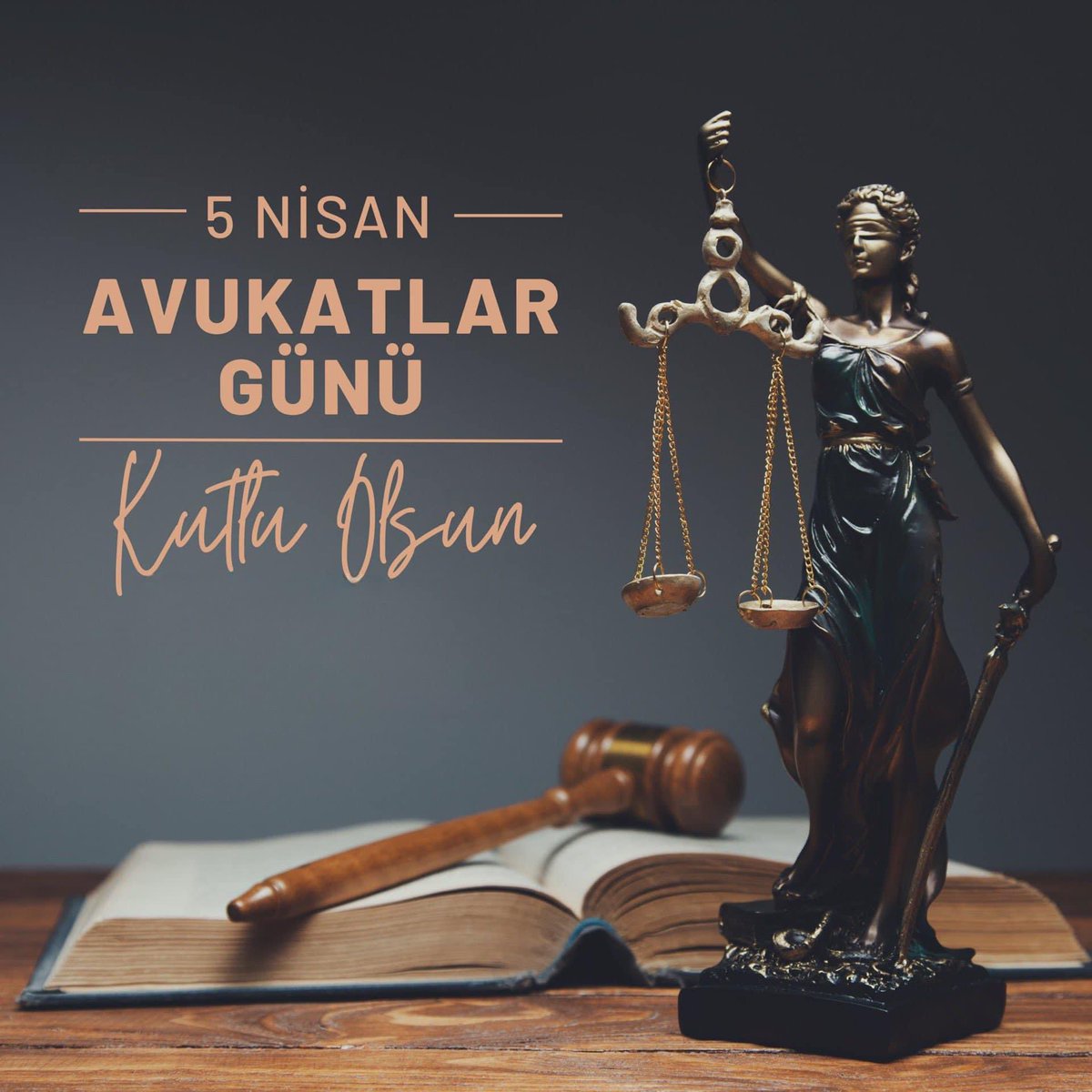 Adaletin temsilcisi, hukuk sisteminin en önemli unsurlarından biri olan avukatlarımızın 5 Nisan  #AvukatlarGünü’nü kutluyorum.