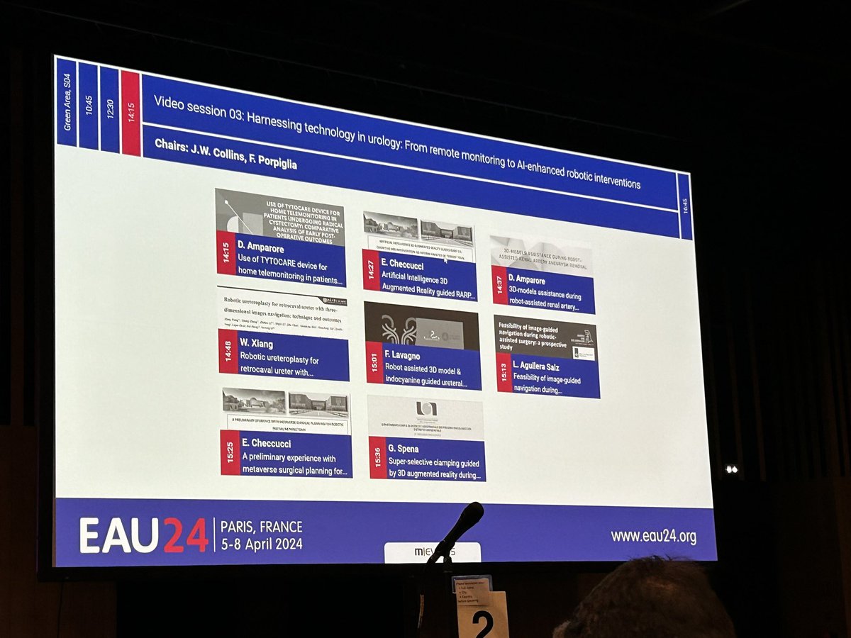 AnkurMuk's tweet image. Fantastic 🚀 Futuristic Tech 🤖 session at #EAU2024 #remotemonitoring #techapps #3DImaging
Embracing new technology in Urology 🦾