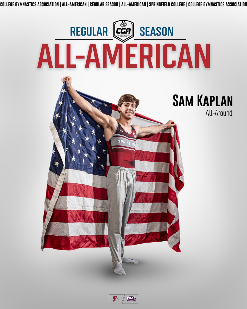 PrideMGym's tweet photo. Congratulations to Sam and Peyton for being honored as College Gymnastics Association Regular Season All Americans. 

#gymnastics #springfieldcollege #ncaagymnastics https://t.co/c9pBixj6rW