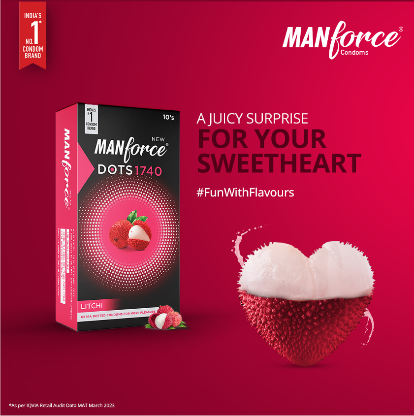 ManforceIndia's tweet photo. Squeeze the day with Manforce litchi-flavored condoms!
#FunWithFlavours #Manforce #ManforceLitchi #1740Dots #ManforceCondoms #Sweetheart #ExtraLong #JuicySurprises #VotingVirgin #AajKiyaKya https://t.co/hsYXrMsRFd