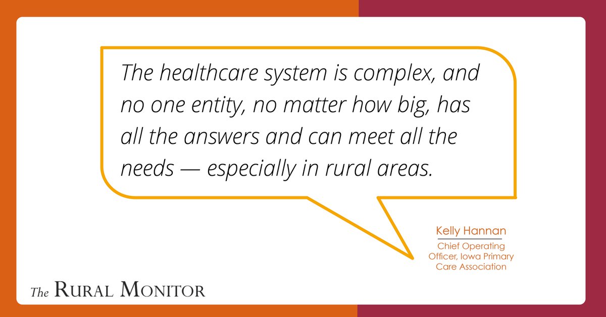 ICYMI: Our recent Rural Monitor article talked to three organizations about how strategic collaboration is helping them meet the needs of the communities they serve in rural America. ruralhealthinfo.org/rural-monitor/…