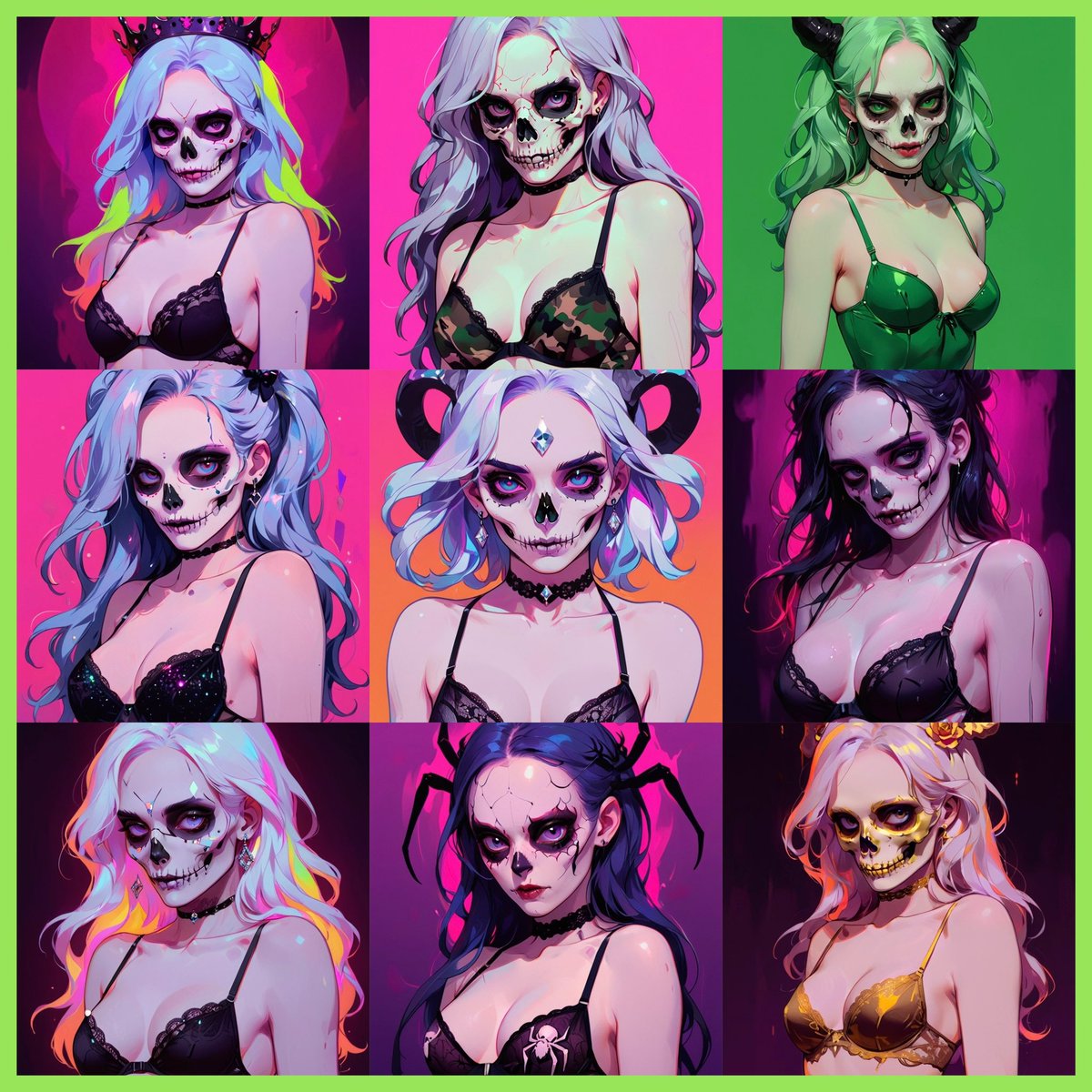 Skull Women 💀
New Collection #polygon 
Link : 
opensea.io/collection/sku…

#nft #SupportEachOthers 
0.4 Matic 💀  Floor Price