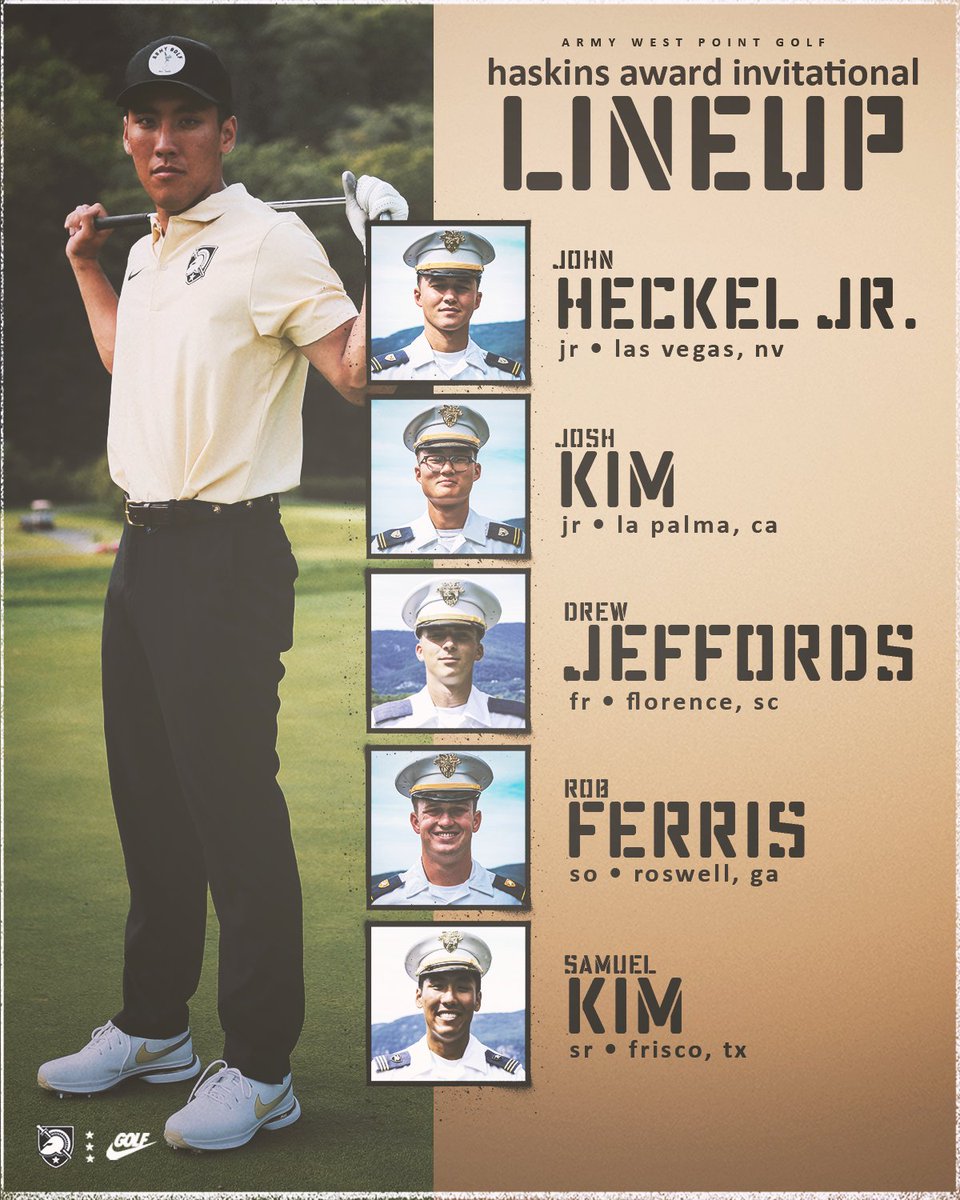 We're back in action this weekend at the @AHAInvite in Augusta, GA! #GoArmy Our lineup starting on Saturday at Forest Hills GC ⤵️