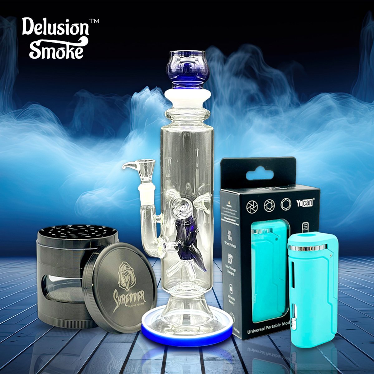 Elevate your smoking experience with our premium accessories! From sleek weed grinders to innovative water pipes and reliable vape batteries, we've got everything you need for the perfect session. Enhance your enjoyment and convenience today. 🔥🌿

#delusionsmoke #weedgrinder