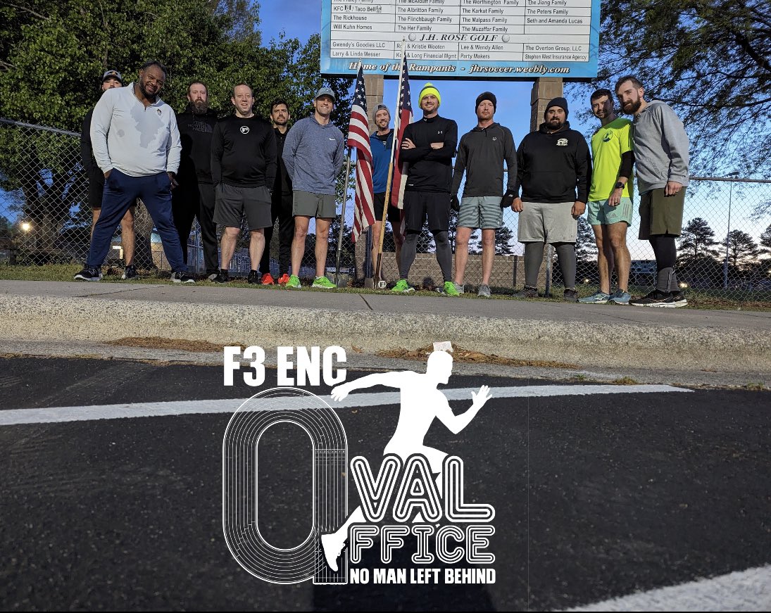 F3ManCan's tweet image. My first time posting at @F3ENC’s #ovaloffice but it won’t be the last! Great way to start a Friday! #F3enc #F3nation