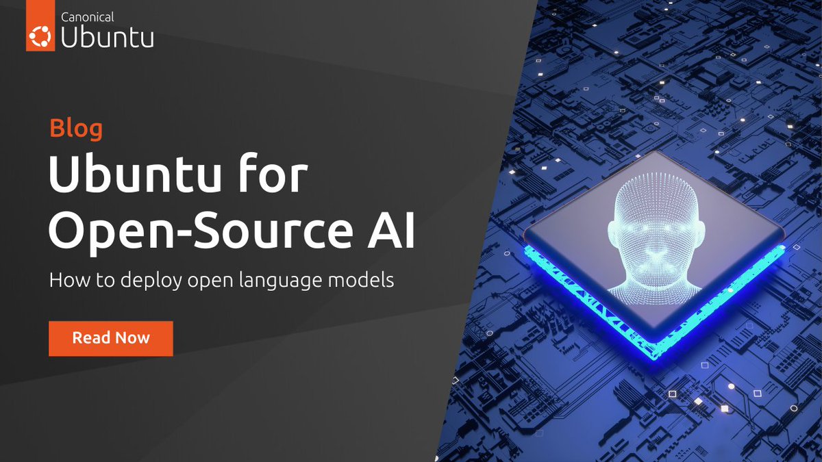 ubuntu's tweet image. Open philosophy. Seamless integration. Community. ✅

Here are three key reasons why Ubuntu is suitable for open-source AI. 

Check out our blog to learn how Ubuntu simplifies the deployment and use of open models. 

Read now: ubuntu.com/blog/deploying…

#OpenSource #Ubuntu