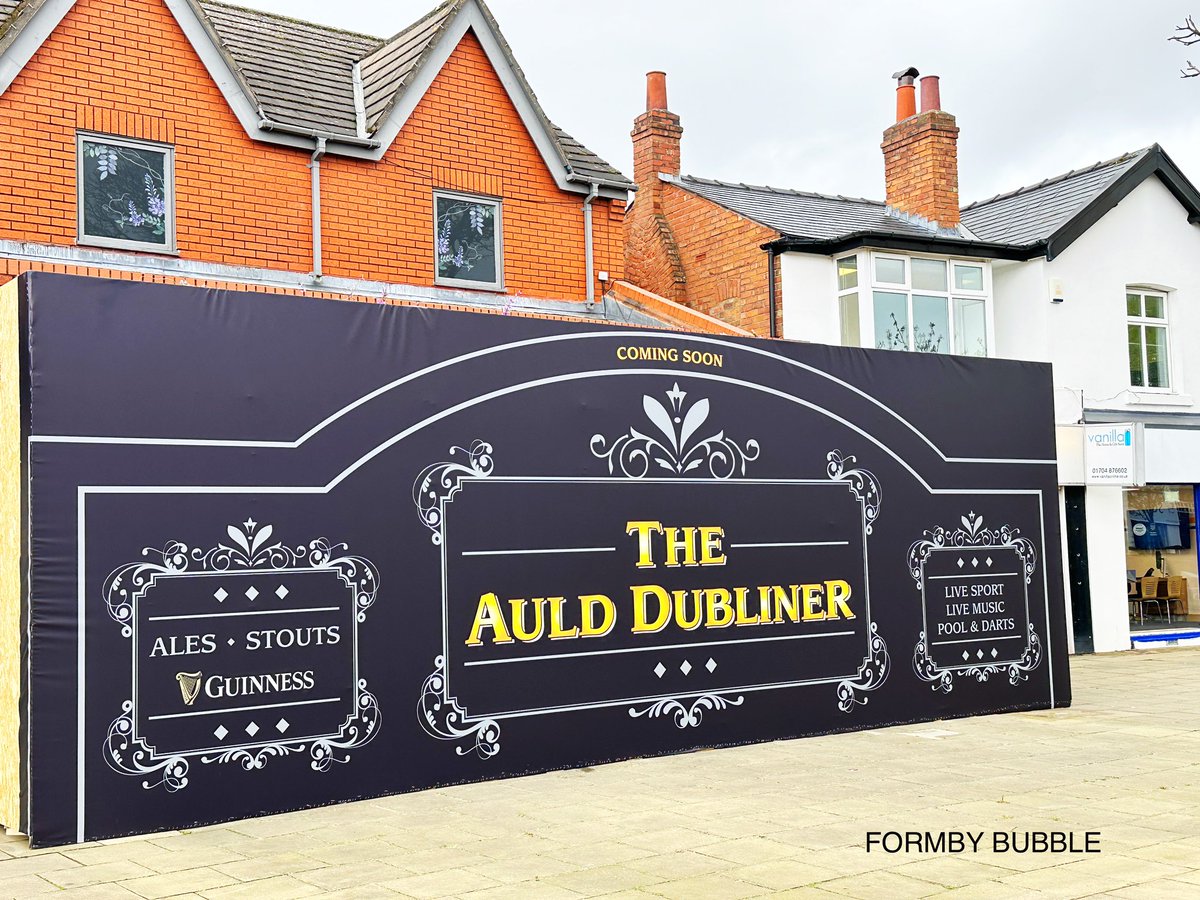 We are pleased to announce that a new establishment, 'The Auld Dubliner', will soon grace the heart of Formby village, taking the place of the cherished Tibu. #Formby #TheAuldDubliner #Tibu #FormbyVillage #IrshBarFormby formbybubble.com/single-post/a-…