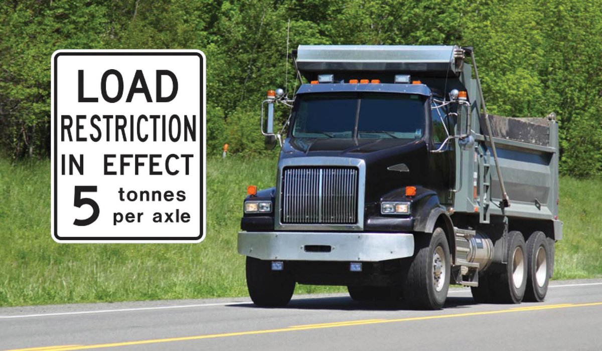 HALF LOAD RESTRICTIONS END APRIL 8 Half load restrictions put into effect on Feb. 12, 2024, will be lifted as of Monday, April 8. Half road restrictions help protect Ontario’s highways during the spring thaw, when road damage is most likely to occur.
