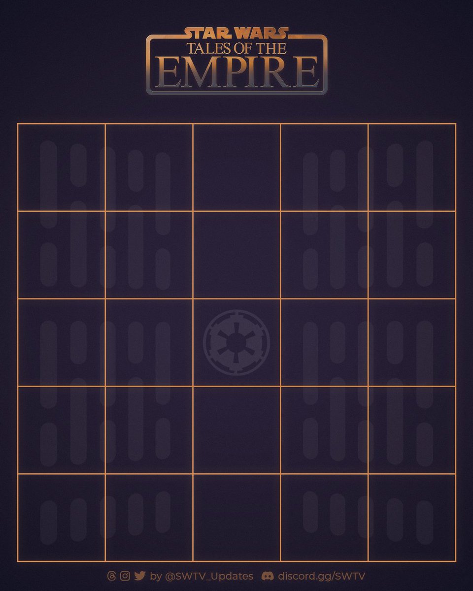 BINGO! Fill our your predictions for #TalesOfTheEmpire before its release on May 4th!