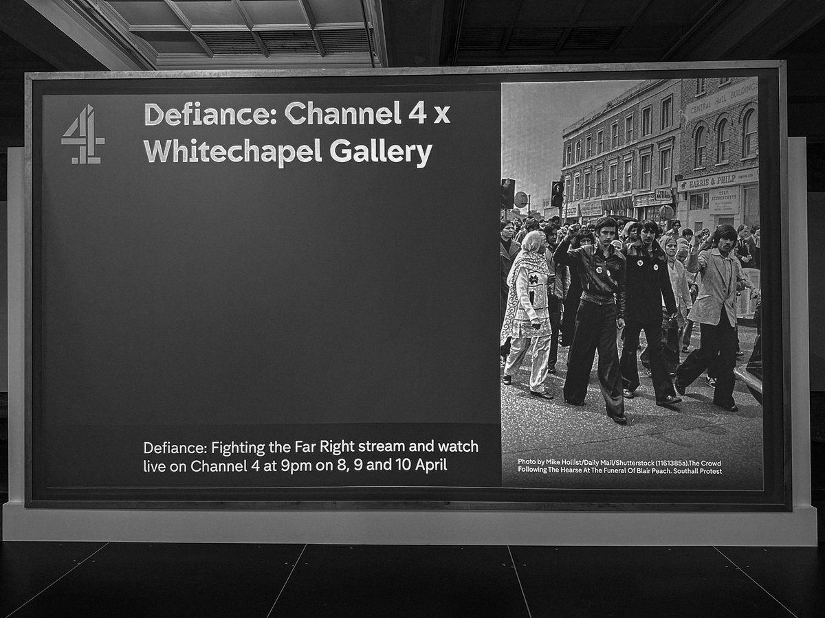 Here at @_TheWhitechapel to watch all 3 episodes of the new @Channel4 documentary #Defiance Fighting The Far Right // @RoganProduction