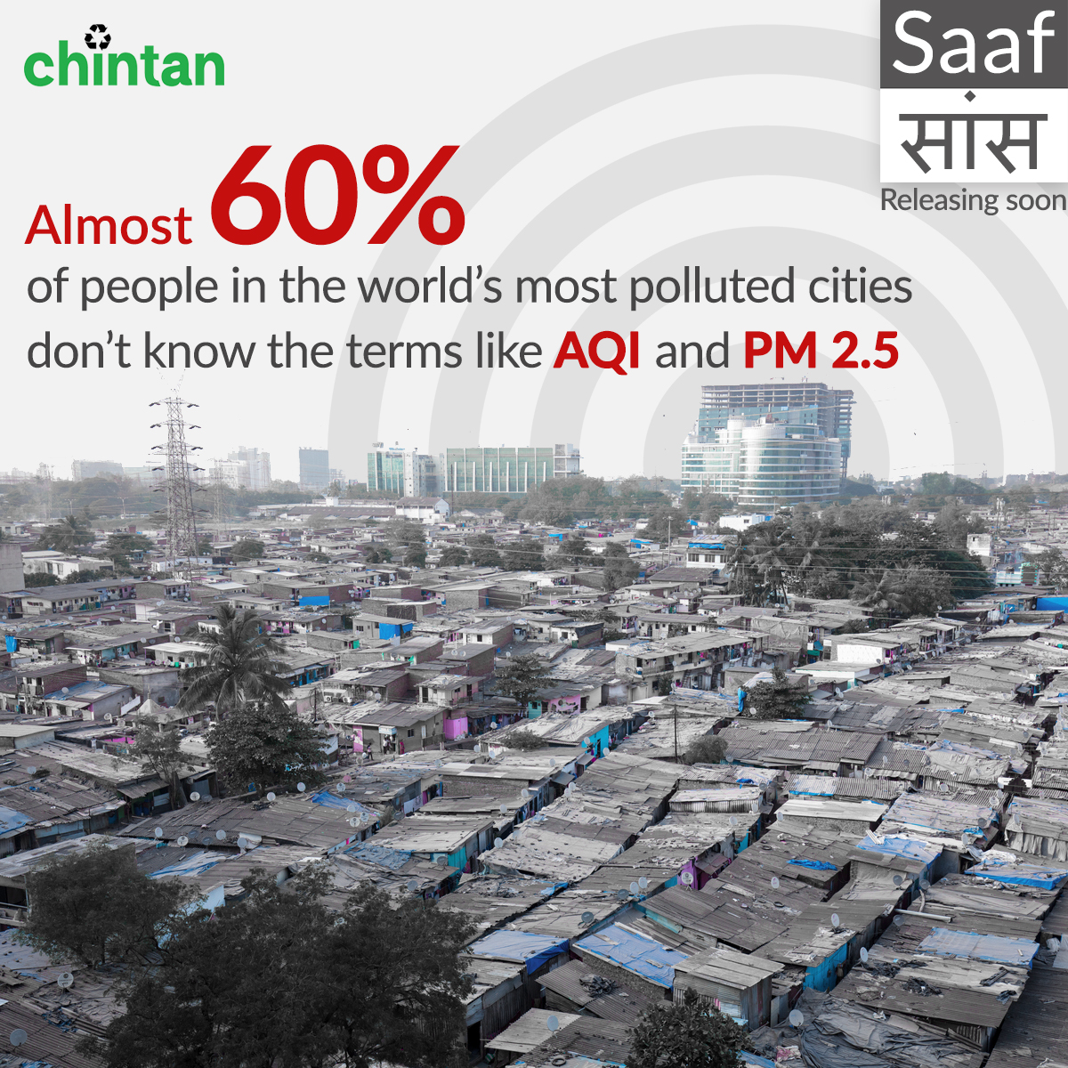 Most people in #Delhi NCR, world’s most polluted national capital region (due to monitoring devices) don't know #AirPollution terms like #AQI and PM 2.5. Intriguing findings from Chintan's #SaafSaans report releasing this #WorldHealthDay, April 7th! @Bharati09 @CBhattacharji…