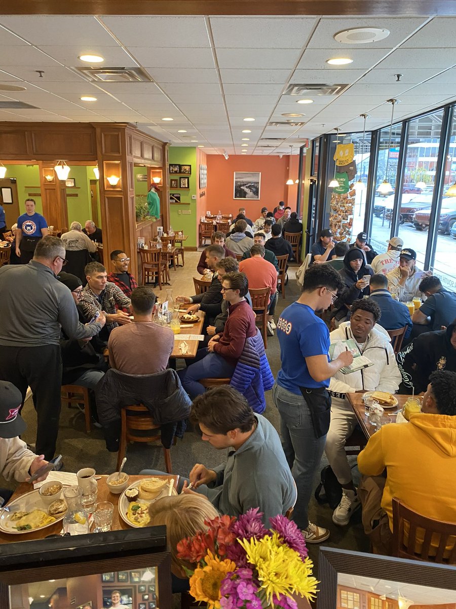 Yesterday we welcomed back the <a href="/SBCubs/">South Bend Cubs</a> with open arms and full plates! Thank you for continuing the tradition with the coaches and players to kick off your season at PEGGS.