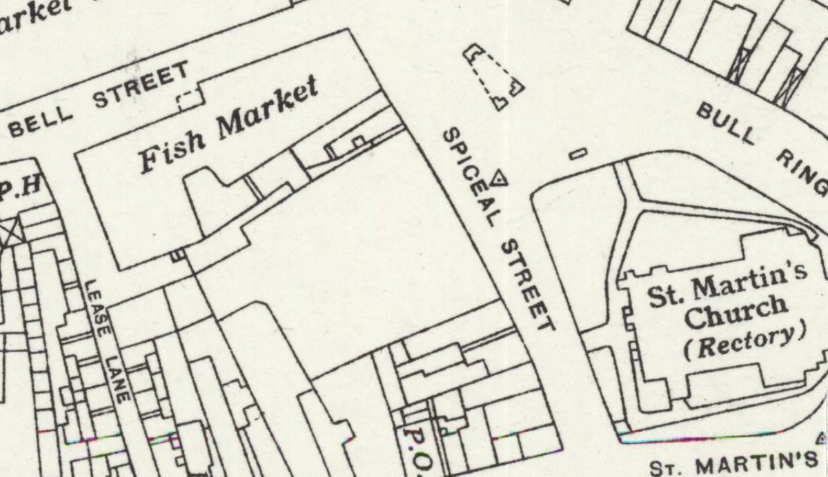 Spiceal Street from OS Warks XIV5 revised 1937-8 courtesy of @natlibscotmaps