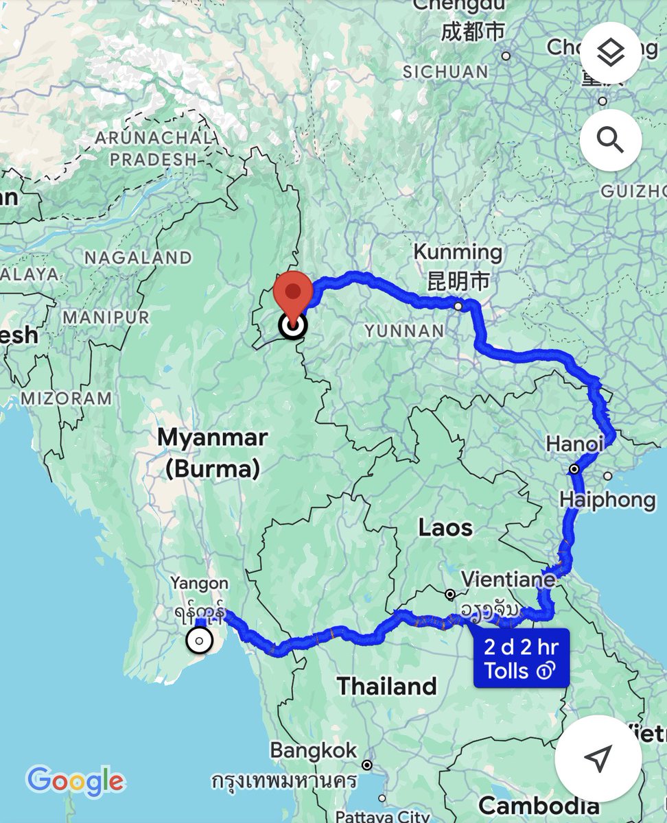 China-Myanmar trade: Airfreight to replace border trade? With logistics channels between the China border and lower Burma closed, cargo flights between Yangon and Dehong introduced on 4/3: 3.1 tons of good sent to Dehong; 15.3 tons back to Yangon.