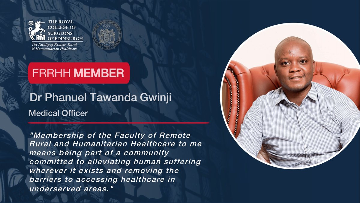 New Member, Phanuel Tawanda Gwinji is a Medical Officer and part of a Medical Emergency Response Team, based in Afghanistan. Phanuel has served in a range of humanitarian contexts over the years. Find out what Membership means to him: bit.ly/3TMFwNa #FRRHHMember