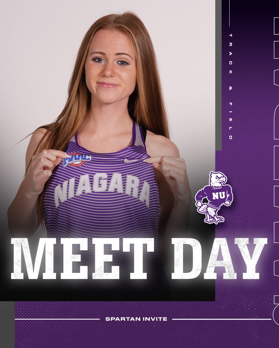 It's MEET DAY! We are at the Spartan Invite in East Lansing, MI 📊: bit.ly/3PTOupF 🟣🦅👟