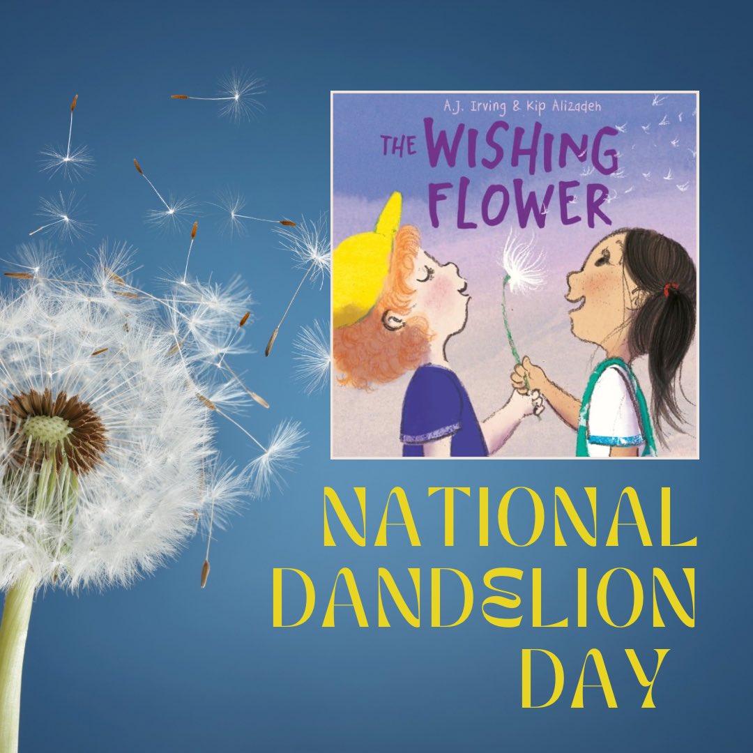 Happy Dandelion Day from Birdie and Sunny! May your deepest wish come true! 💛🌈 🤍 #nationaldandelionday #thewishingflower #kidlit @kipalizadeh penguinrandomhouse.com/books/678286/t…