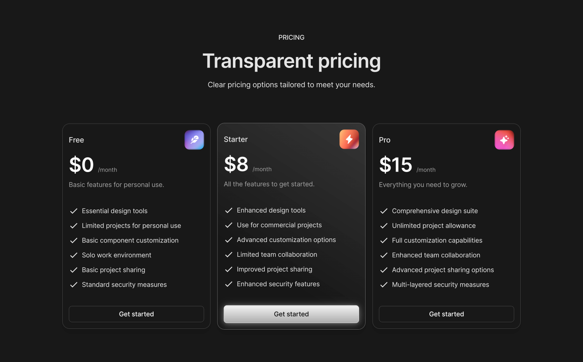 Dark pricing section

Built with framepad.co