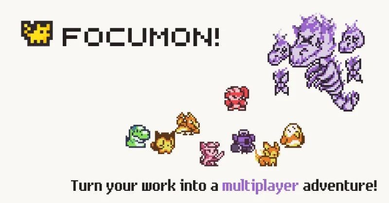 ¿Tienes problemas de concentración y te gustan los Pokémon?

Esta App combina las 2 cosas:
→ Es un pomodoro gamificado y multijugador
→ Diseñas tu propia aventura
→ Recompensa tu trabajo
→ Colecciona a todos los Focumon gratis

Hazte con todos en focumon․com