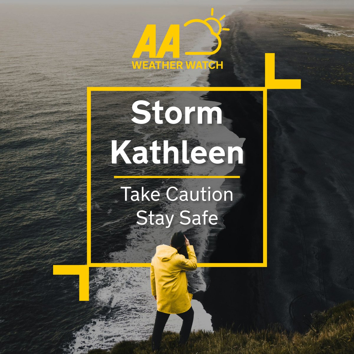 ⚠️ #StormKathleen brings strong winds to Ireland tomorrow. Exercise caution & check our top 10 driving tips for windy conditions: aa.ie/3OdNcoS 🌬️ Need help? Use our AA App: aa.ie/download or call 𝟬𝟴𝟭𝟴 𝟮𝟮𝟳 𝟮𝟮𝟴. Stay safe 💛 #WeatherWarning