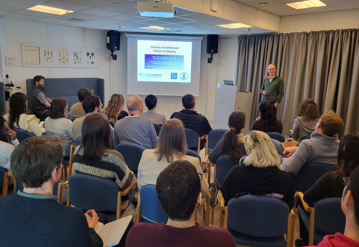 It was a pleasure to host a talk by Prof. @GunnarMellgren from @HormonelabB @UiB today, who shared the latest work on obesity conducted in his group 👏👏 Thank you for your visit and for insightful discussions!