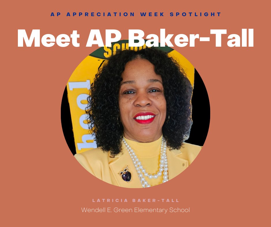 TheFundChicago's tweet image. We&apos;re excited to introduce you to AP Latricia Baker-Tall at Wendell E. Green Elementary School. AP Baker-Tall exemplifies the ingenuity and commitment Chicago&apos;s APs need to support their school communities. Read more here: bit.ly/4cMFah0
#CPSrunsonAPs #APpreciationWeek