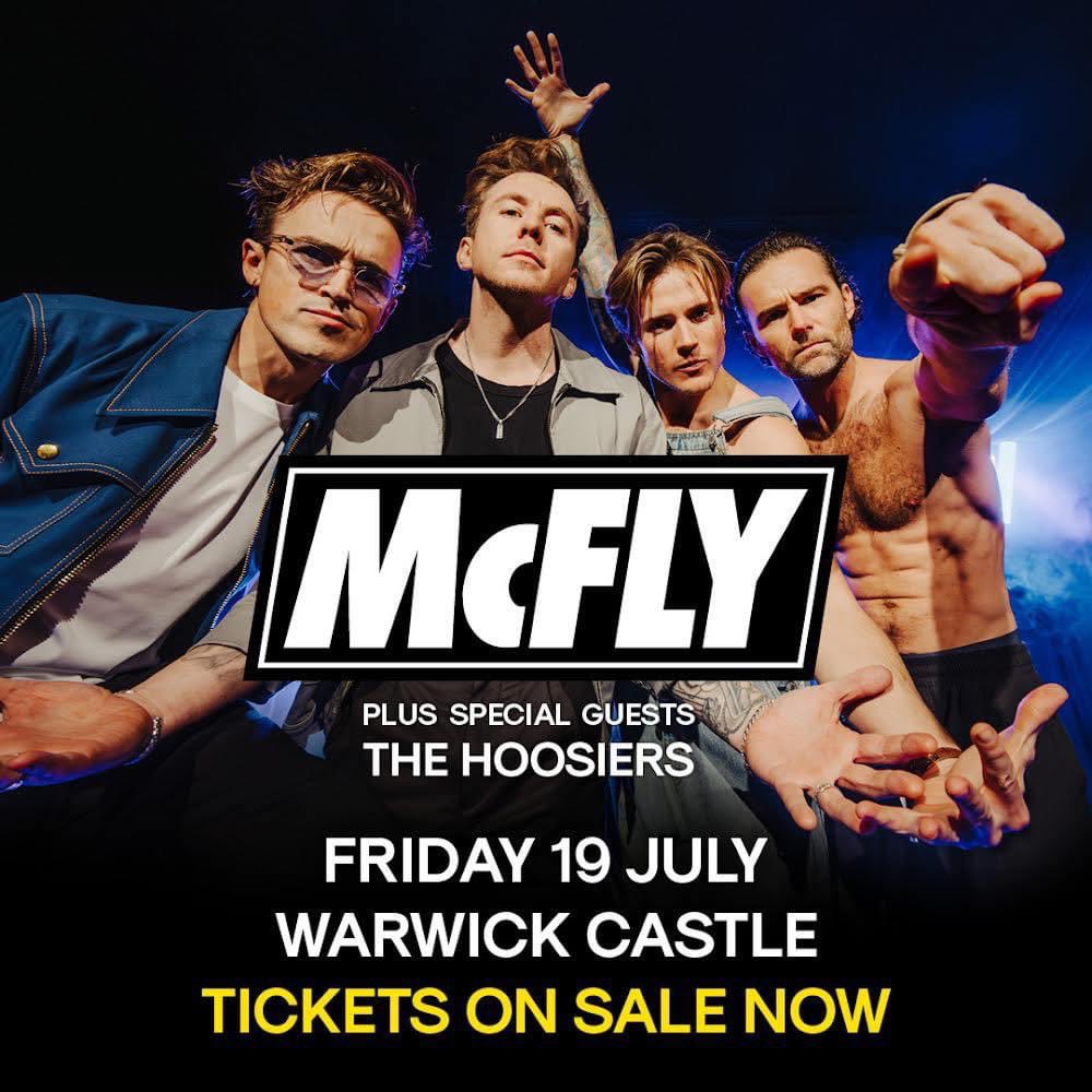 We’re excited to announce that we’ll be joining @mcflymusic at @WarwickCastle this summer! 🕺🕺 Tickets are on sale now: hotshow1.ticketek.co.uk/shows/show.asp…