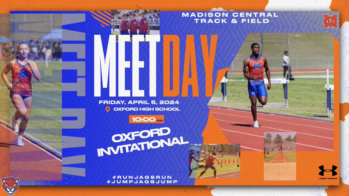 Meet day! 🗓 4/5/24 📍Oxford High School ⏰ 10:00am Field/ 11:15am Running Events #GoJags #JagFast #RunJagsRun