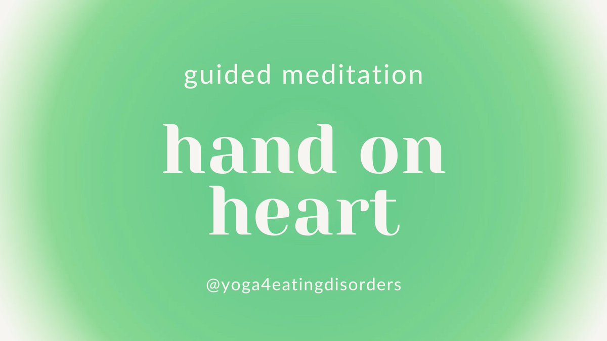 I invite you to join me for a short guided meditation and gift yourself with 5 minutes to connect with yourself in a kind way. ecs.page.link/z6VNR

#yogaforeatingdisorders #eatingdisorderrecovery #mentalhealth #traumainformedyoga #yogatherapy #CollegevillePAyoga