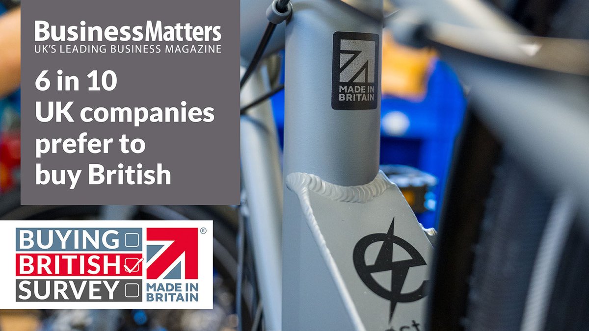Business Matters, the UK's leading business news title has covered the results of the Buying British Survey in a recent article. The article discusses the key drivers for this rise, as well as the recognition of the Made in Britain Trademark. Article: bit.ly/4as6XSI