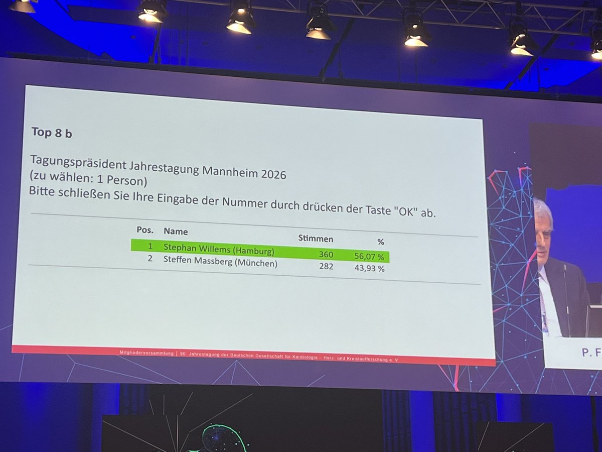 Tagungspräsident 2026: Stephan Willems! Glückwunsch- wir freuen uns! @AGEP_DGK @DGK_org #DGKJahrestagung