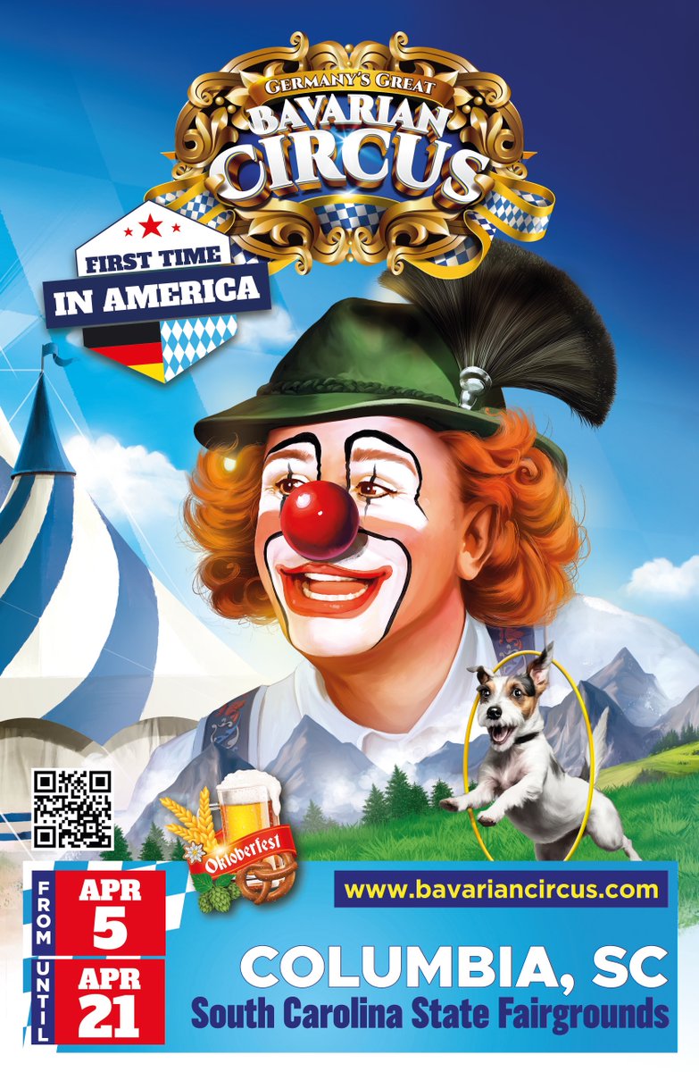 For the first time ever, Germany's Great Bavarian Circus is coming to America! View all the details of this must-see event and purchase your tickets now at the link in our bio 🎪🇩🇪