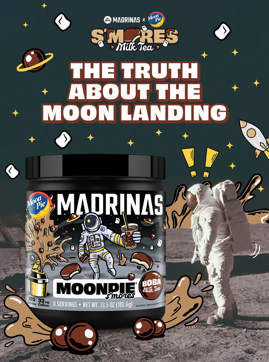 This is what @NASA doesn't want you to know Sorry Neil, us & @MoonPie were the first one's on the moon