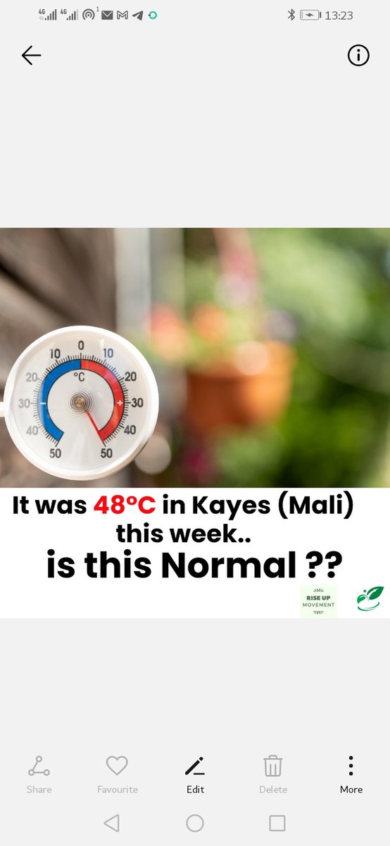 This extreme heat is not normal and underscore the urgent reality of climate change in africa. It's time to take action to address the root causes of this crisis and protect communities from the devastating impact of heat waves. Let's keep 1.5 degree Alive. #climateJustice