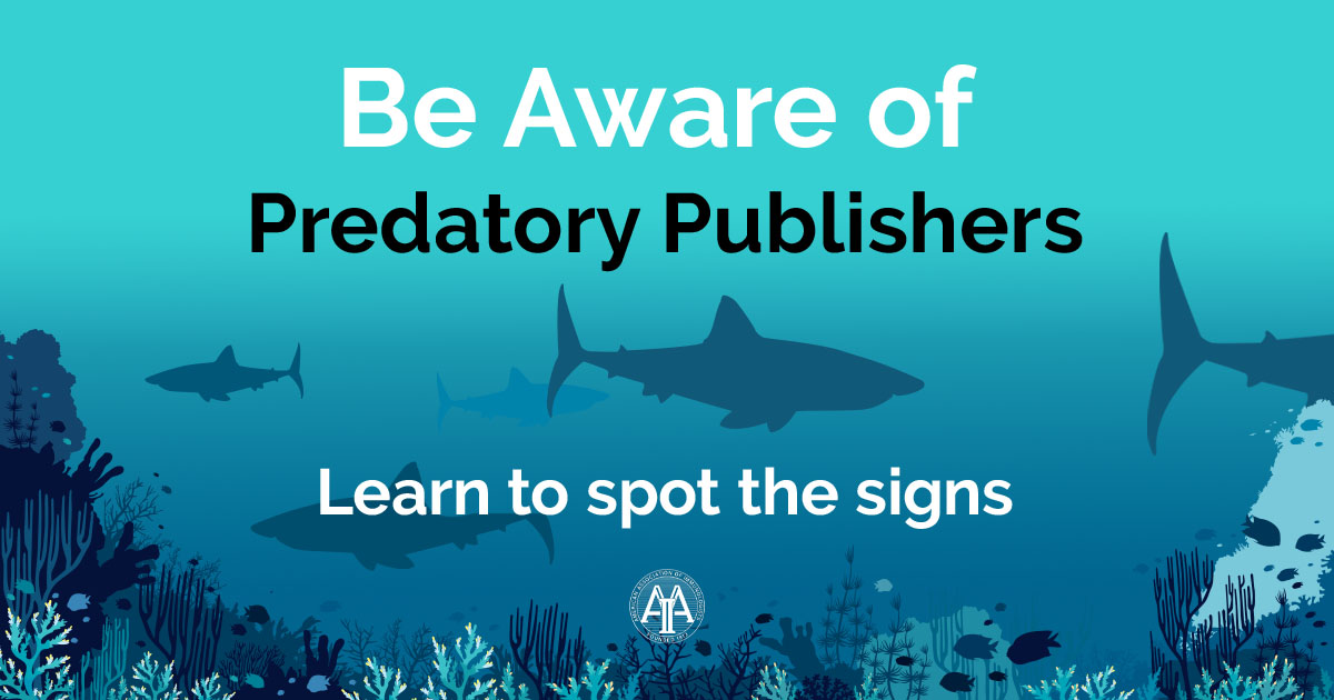 Predatory publishers and journals have questionable publishing practices or misrepresent their practices, especially editorial or peer review practices. @ImmunologyAAI and its journals compiled a resource on how to spot the signs. Read more to stay aware: ow.ly/J3kL50R6OML
