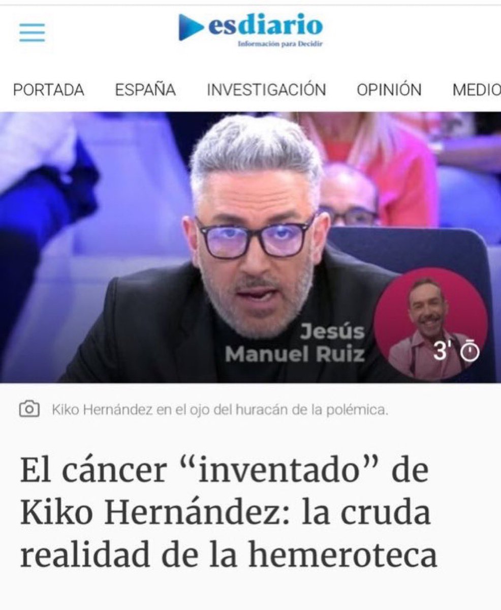 Gracias a @joseperea_designer  @susimeliapeiro @LaraRomeroginer @jordi_mayor URGENTE 🚨 @MIA_Cullera @ContraCancerEs ‼️ Infórmense: @Kiko_Hernandez gracias otra vez por dar voz a un impresentable q se lucró de una enfermedad q padecen muchos y no sobreviven y él jugó con eso🥲⚖️