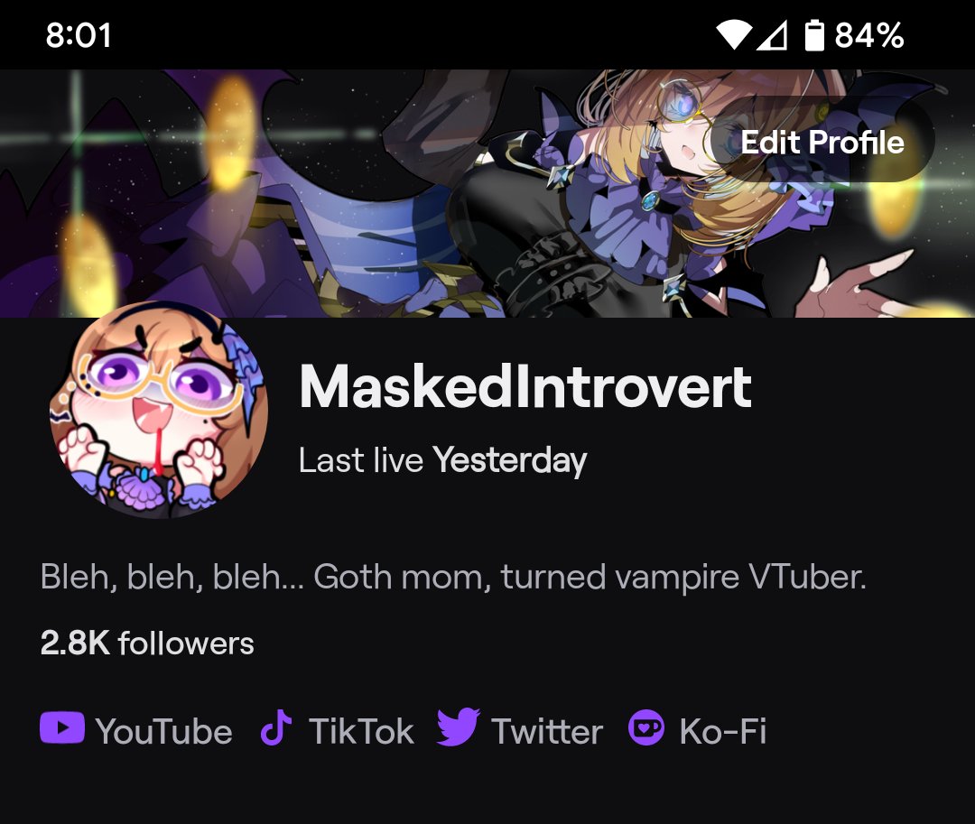 Woke up to see 2.8K on my Twitch! Thank you so much! 😭😭😭