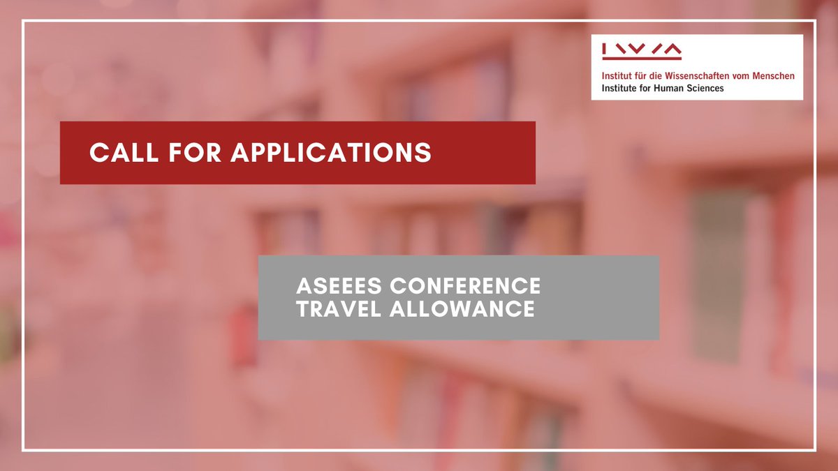 In an effort to support Ukrainian academics & strengthen the field of Ukrainian Studies, the IWM's Ukraine in European Dialogue program is welcoming applications for a travel allowance to participate in the ASEEES Convention. Learn more here: iwm.at/news/apply-now…