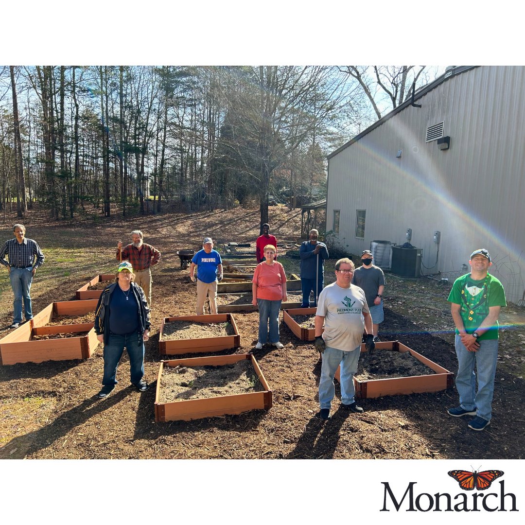 Spring is blooming here at Monarch on this “Feel Good Friday”! The people we support at Stokes Opportunity Center day program are eager to see the fruits of their labor. The program’s participants are excited to make snacks out of the fruit and veggies they grow this year!