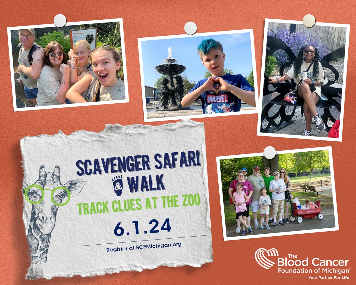 BCFMichigan's tweet image. REGISTRATION IS OPEN for BCFM's premier family event at the Detroit Zoo! The Scavenger Safari and Walk brings the community together for an adventurous day at the zoo, racing in teams to complete tasks. Join us June 1 - sign up here: ow.ly/fBbC50R7St1