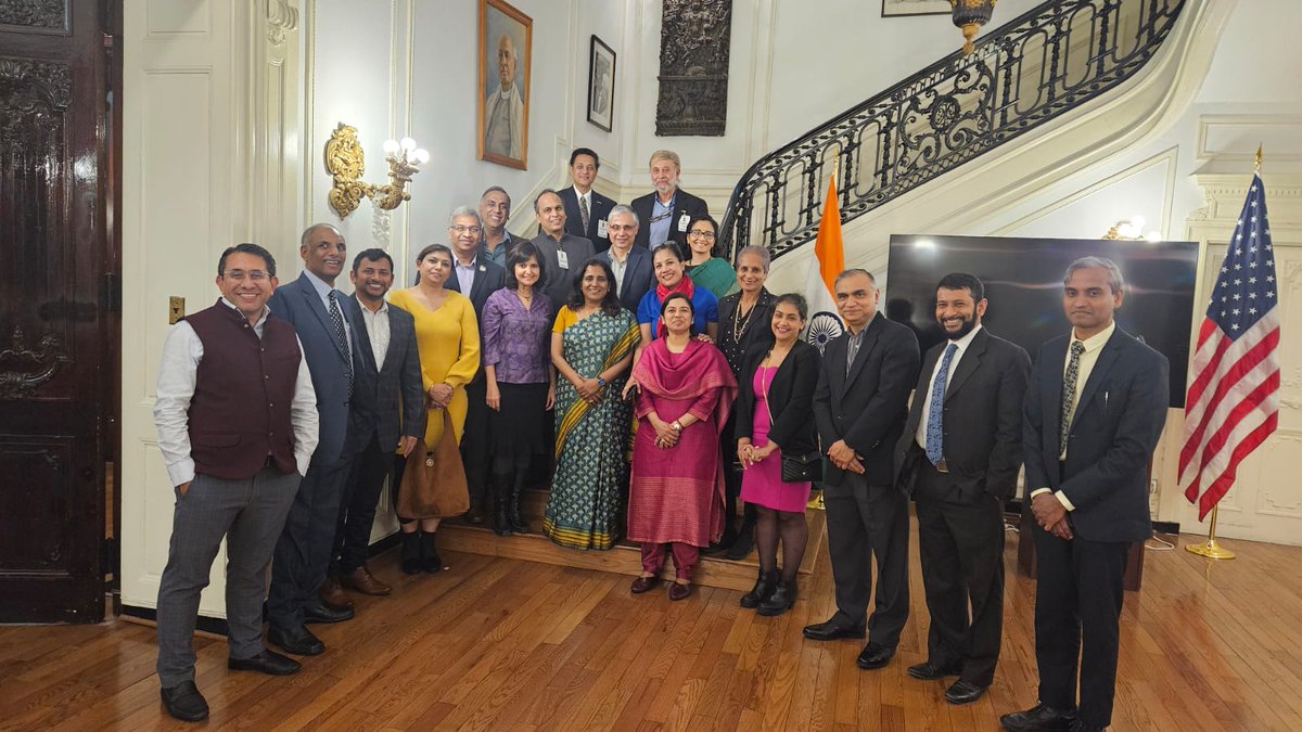 Excellent interaction with senior faculty from prominent universities in Washington D.C. on 🇮🇳-🇺🇲 collaboration and opportunities for strengthening knowledge and research partnership and promote well-being of Indian students in the US.