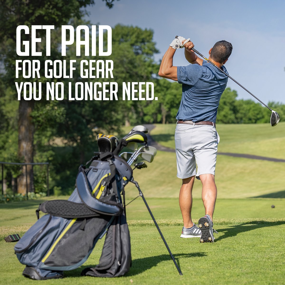 Play It Again Sports is building up our inventory for golf season. Bring us your quality name brand golf gear that is in good condition and get paid! #playitagainsports #golf #gear #buy #cashFOREgolf