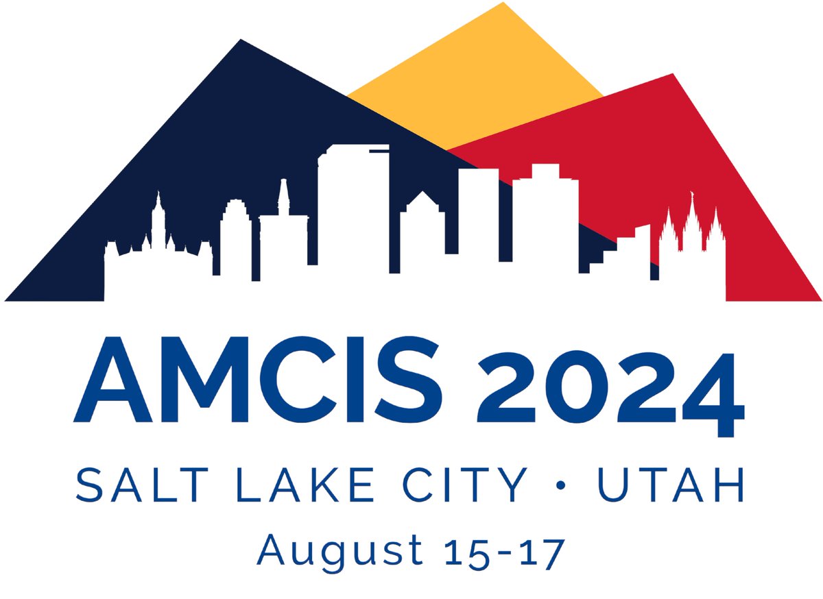 Submission deadline for Workshop, Panel, PDS, and TREO is May 8! ow.ly/SPzM50R8ogR Application deadline for the Doctoral Consortium is May 8. ow.ly/tLzN50R7SaK Reserve a room now at the official AMCIS 2024 conference hotel for a special rate! ow.ly/QBng50R7SaM