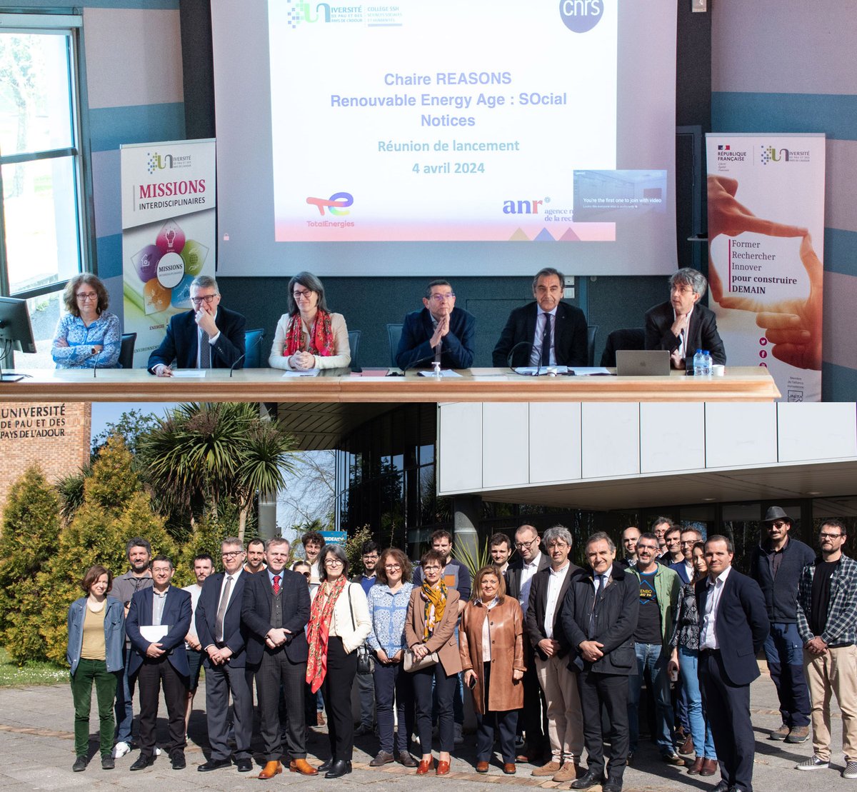 Hier a eu lieu le lancement de la première chaire industrielle #ANR dans le domaine des sciences sociales, entre le laboratoire TREE (UPPA/CNRS) et la R&D Social Performance de TotalEnergies (OneTech). Elle étudiera les débats sociétaux autour des #énergies renouvelables.