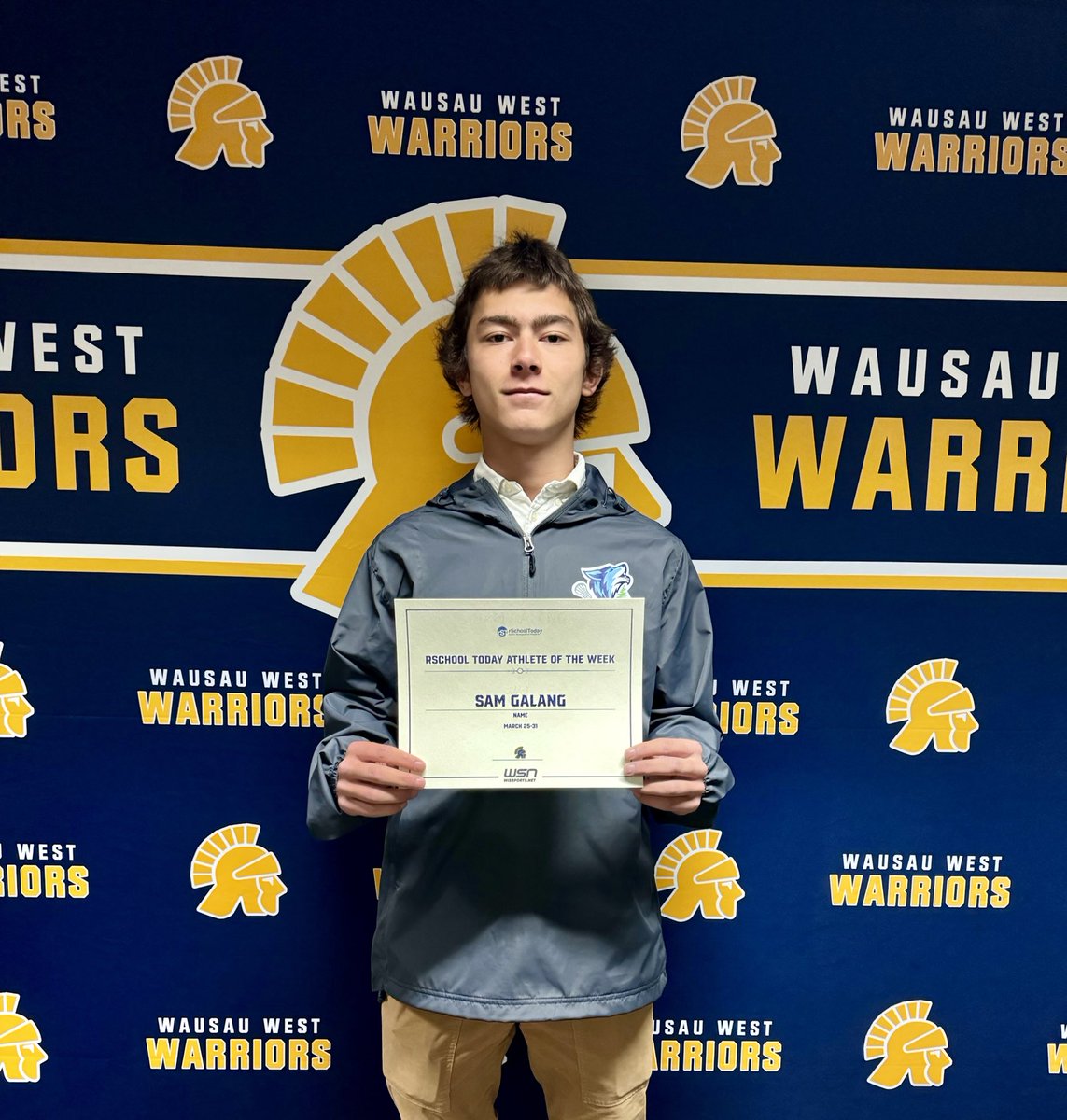 Congratulations to Sam Galang on being named the Rschool Today Athlete of the Week for his outstanding performance last weekend in Wausau Wild’s wins over Sun Prairie and Superior!