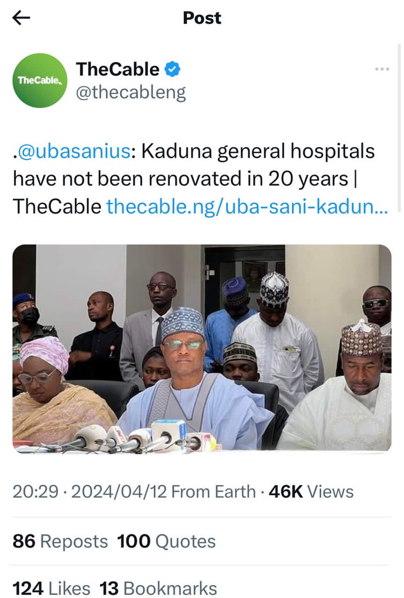 Hello @elrufai can you please tell us what happened to the 6bn you claimed to have earmarked for general hospitals in 2022?