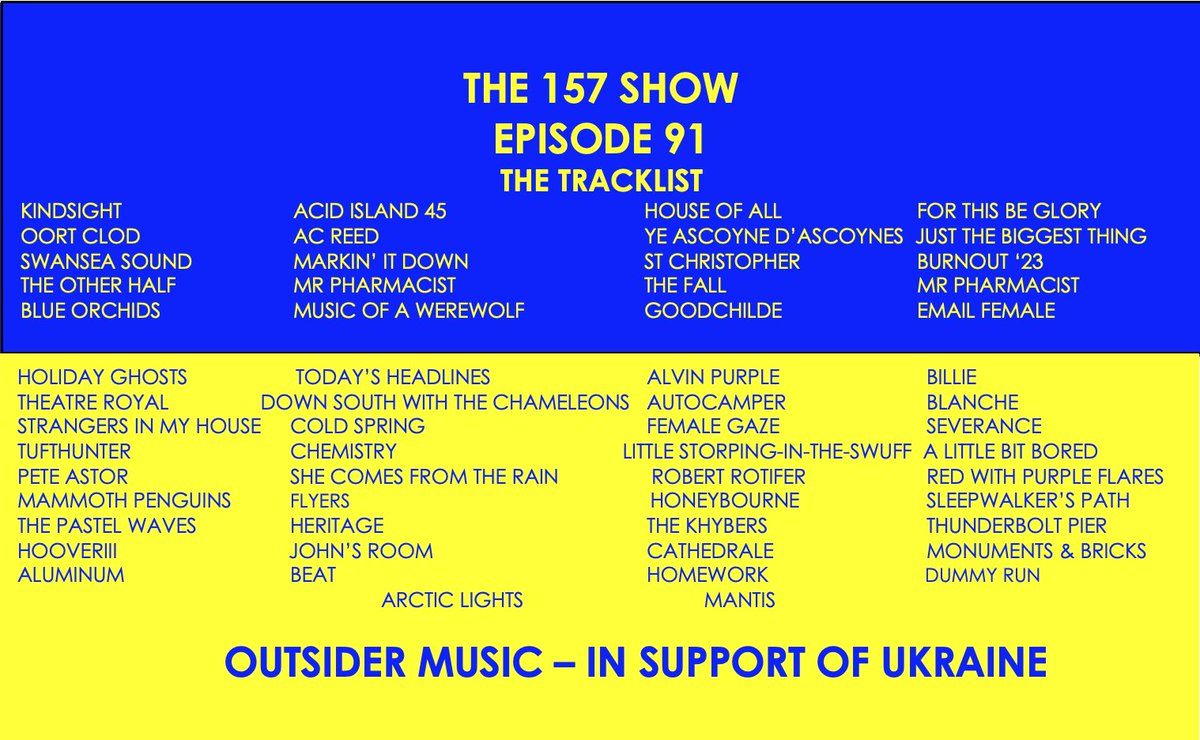 Here's Episode 91 of The 157 Show! mixcloud.com/Darren157/the-… @durutti74 @spenh01 @Kazashton @SeatInTheStalls @PeterLatimer6 @Emmas_House @caroline_binnie @Clive_Stringer @StillHonest @Chops_Top_Fives @contra_flow @fcgordeaux @felte_label @ArcticLightsC @Liamocallagha14 @eddiebutt