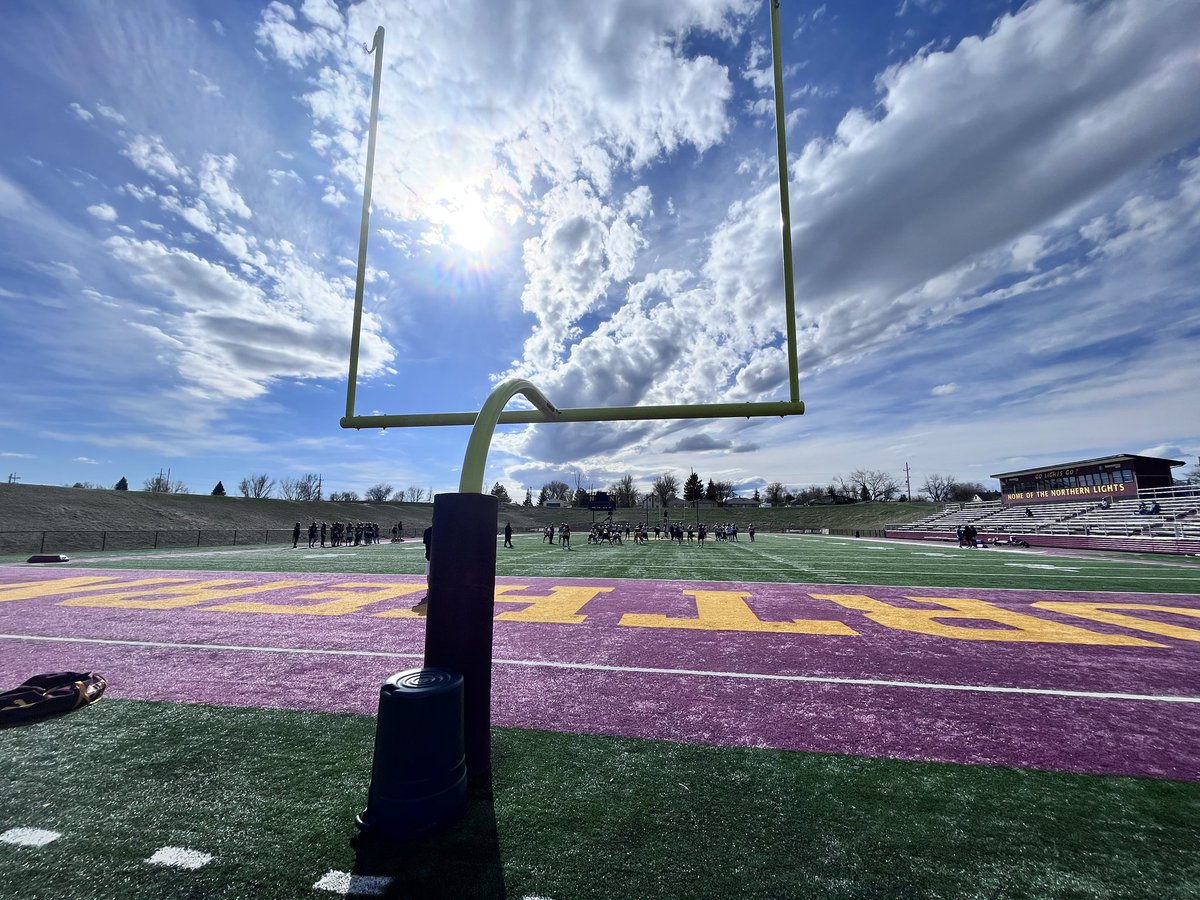 Spring is here in Havre this week and it is a glorious sight. I’m cooking up some stories about MSU-Northern football as the program go through spring practices. Year three of the Jerome Souers era is officially here. #mtscores