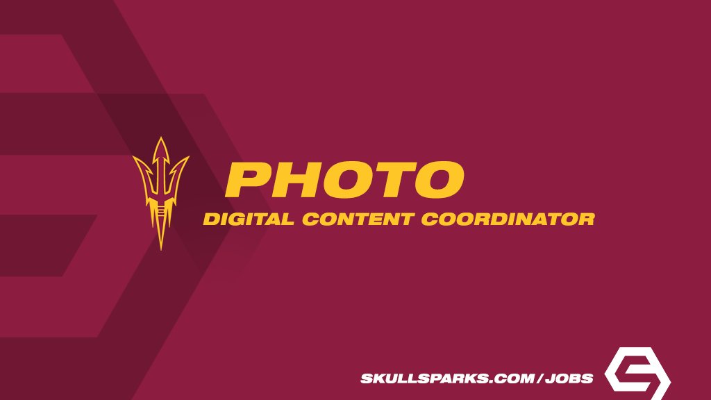 New opportunity with @TheSunDevils Digital Content Coordinator, Photo Tempe, Arizona apptrkr.com/5177964 SkullSparks.com/jobs